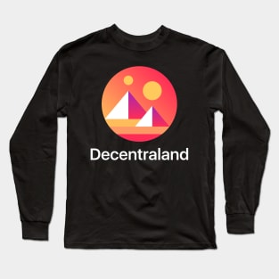 Decentraland Coin Cryptocurrency MANA crypto Long Sleeve T-Shirt